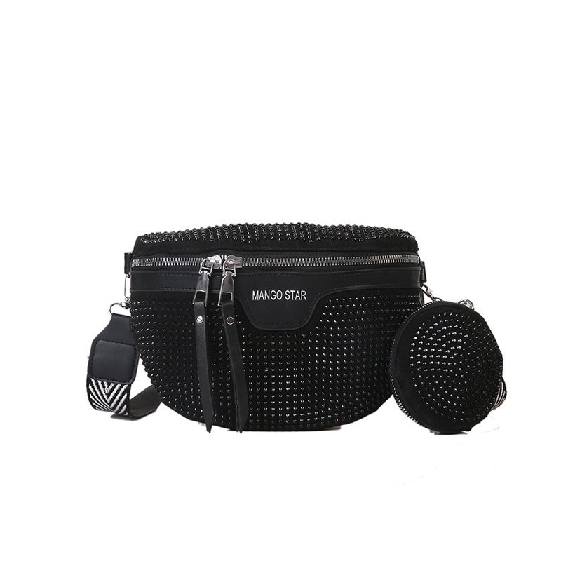 Xiomara | Fashion Rhinestone Women's Crossbody Bum Bag