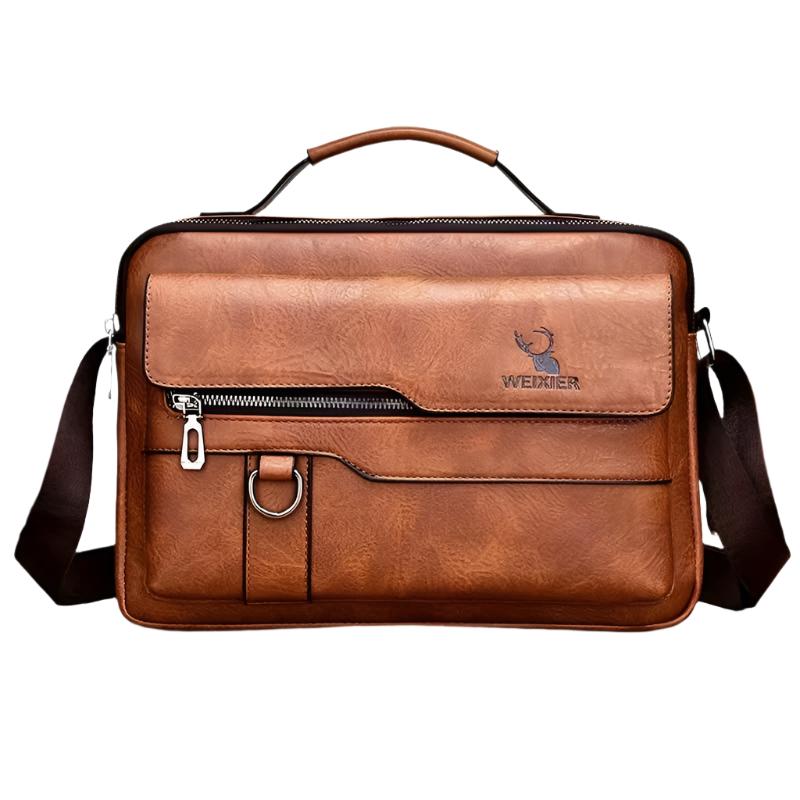 Emmanuel | Stylish Leather Small Crossbody Messenger Bag