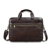 Barrett | Cowhide Leather Crossbody Messenger Work Laptop Handbag