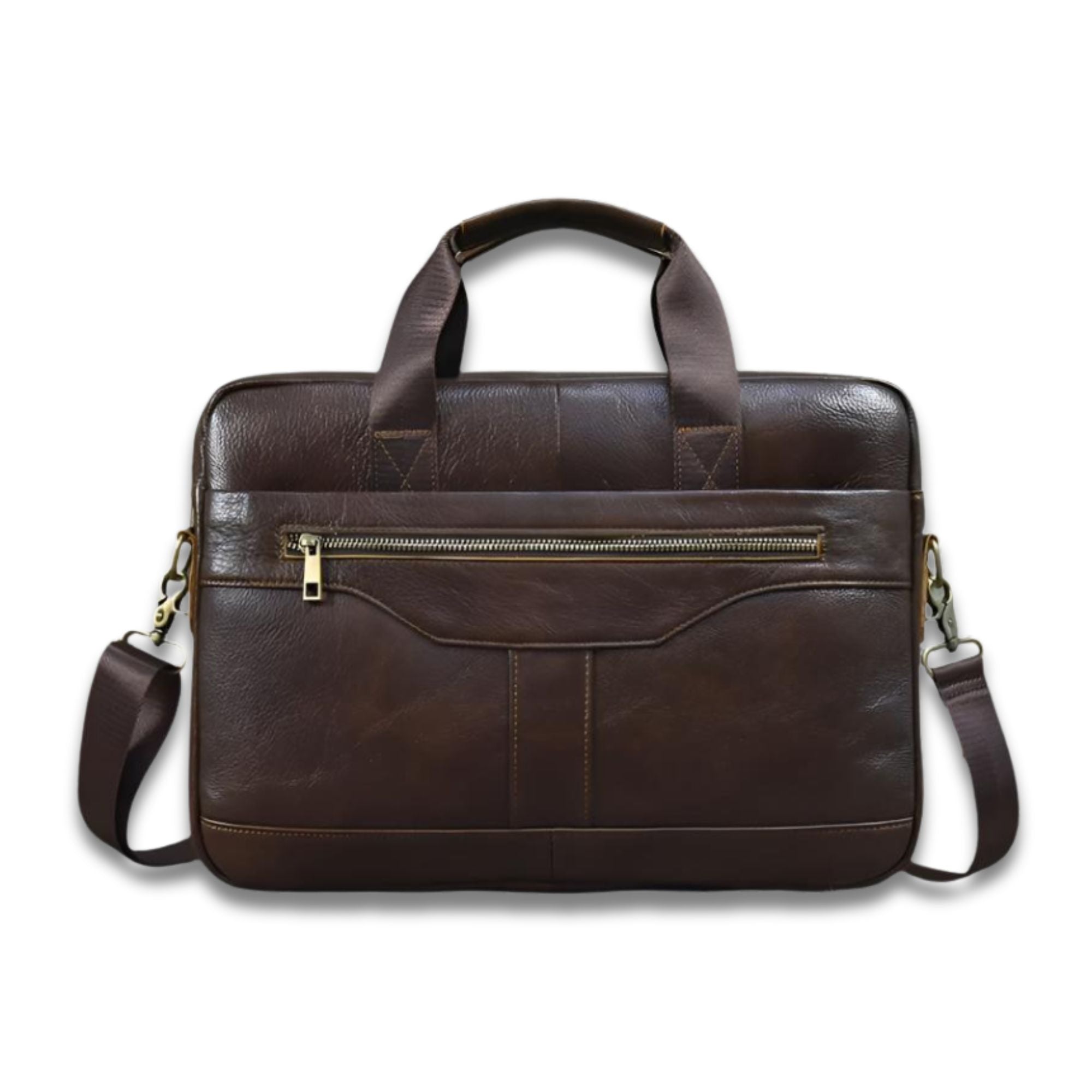 Barrett | Cowhide Leather Crossbody Messenger Work Laptop Handbag