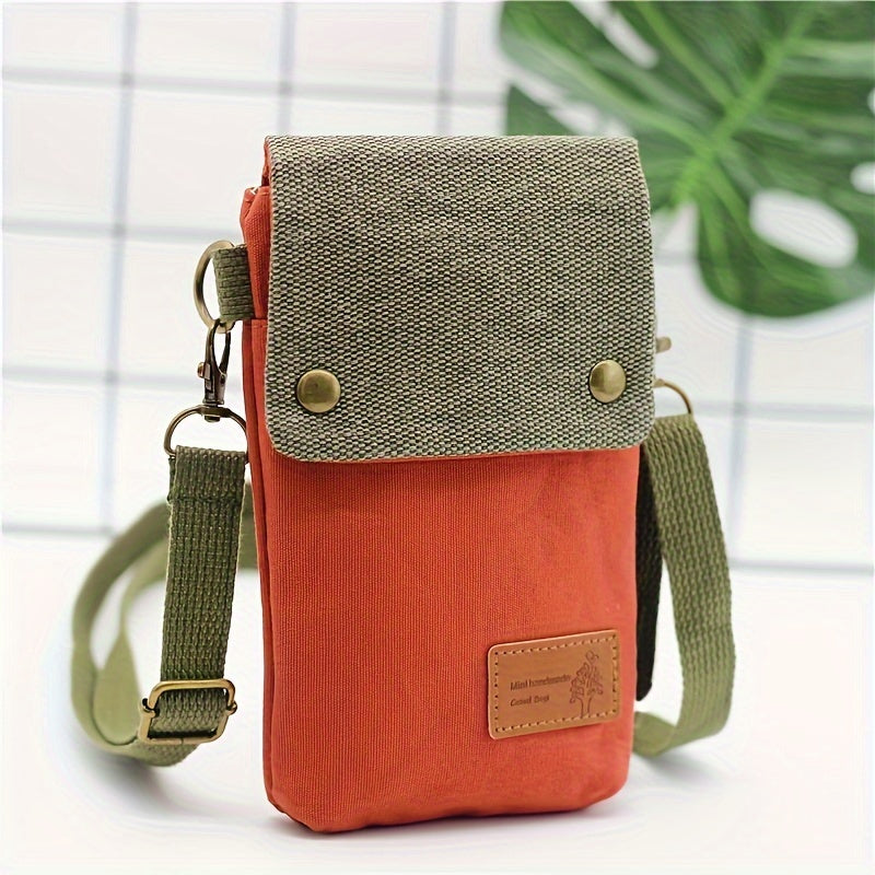 Cielo | Retro Canvas Small Crossbody Mobile Phone Bag