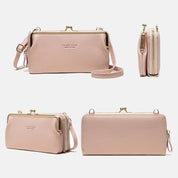 Spacious and Versatile Kiss-lock Crossbody Phone Bag