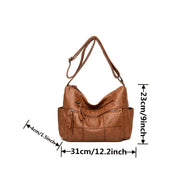 Stylish Mila Vintage-Inspired PU Leather Crossbody Bag