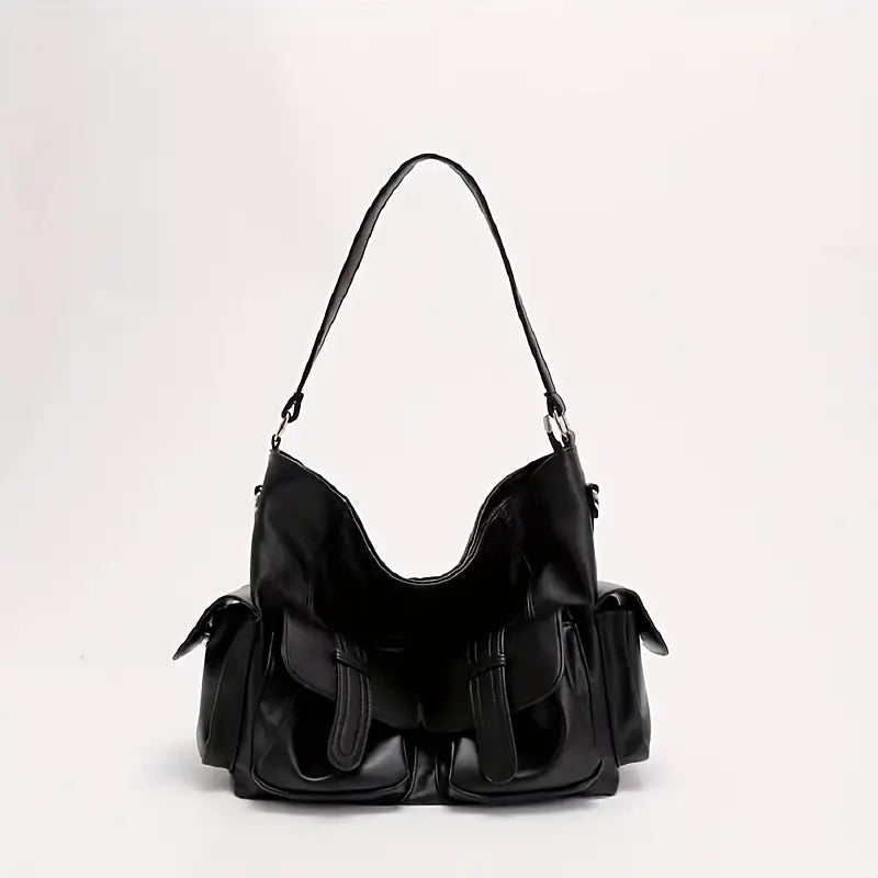 Jayceon | Large Capacity Punk Motorcycle Leather Crossbody Messenger Bag