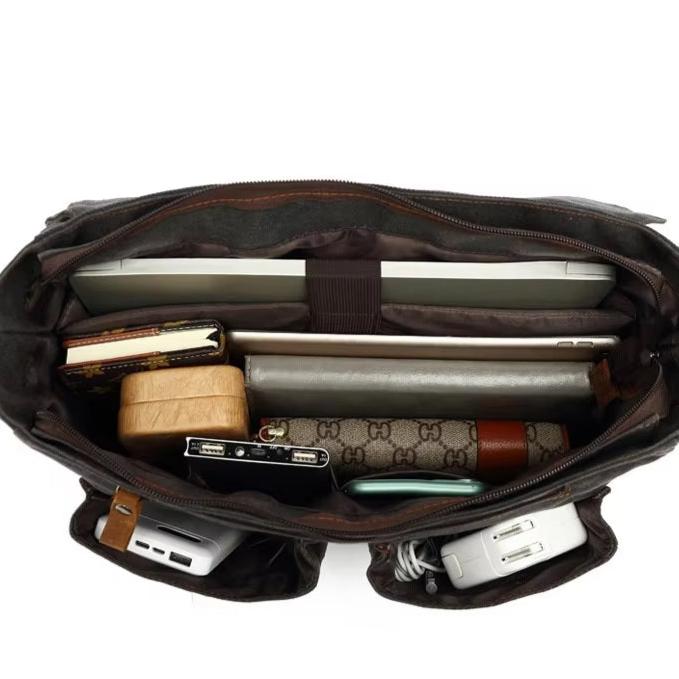 Zachary | Waterproof Canvas Crossbody Messenger Bag