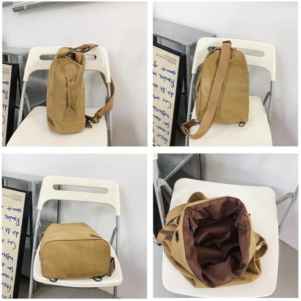Bridger | Large Vintage Canvas Crossbody Messenger Sling Travel Bag