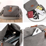 Lorah | Secure-Zip Canvas Crossbody Bag