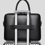 Omar | Leather Business Laptop Briefcase Crossbody Handbag