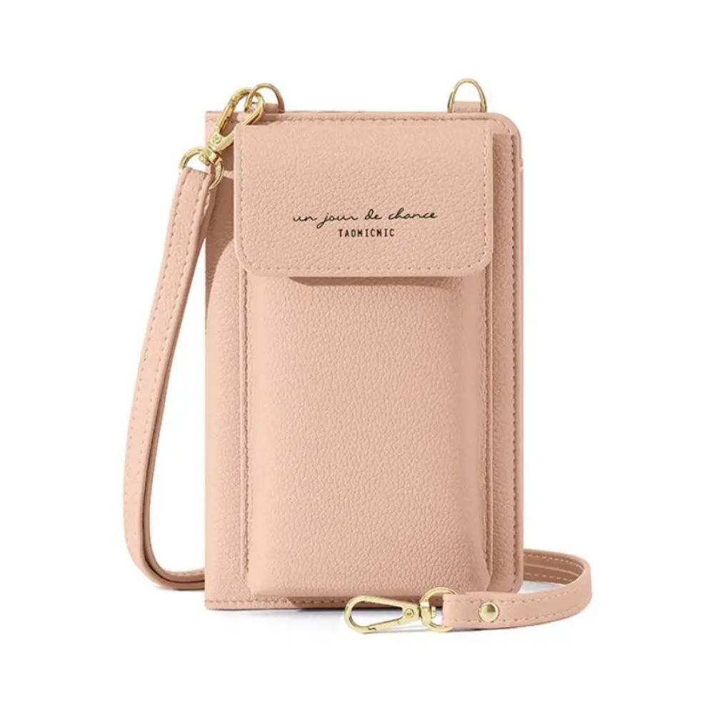 Pearl | Lightweight PU Passport Holder Travel Wallet with Detachable Shoulder Strap