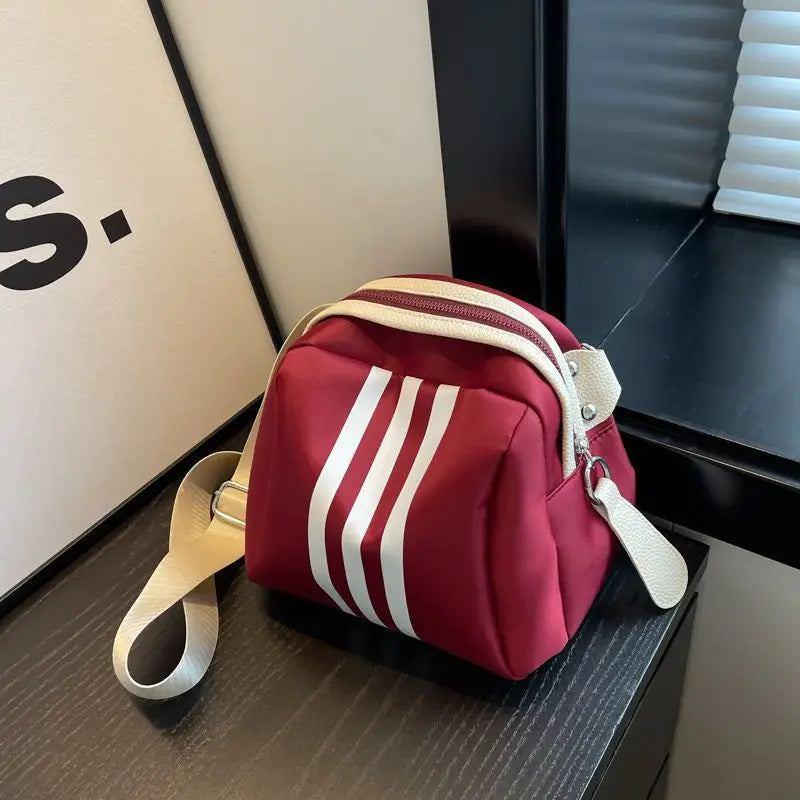 Dorian | Striped Oxford Crossbody Bag