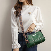 Leyla | Compact Triple-Zip Crossbody Bag
