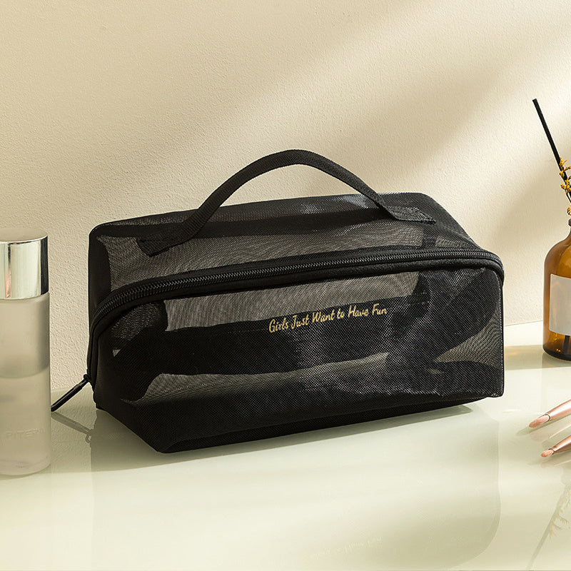 Elia | Spacious Mesh Travel Toiletry Bag