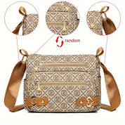 Alayah | Retro Letter Print Crossbody Bag
