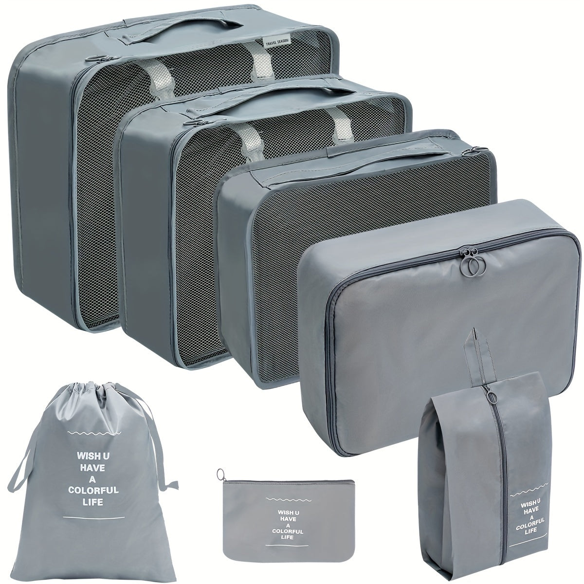 Yasmin | 7-Piece Travel Packing Cubes Set