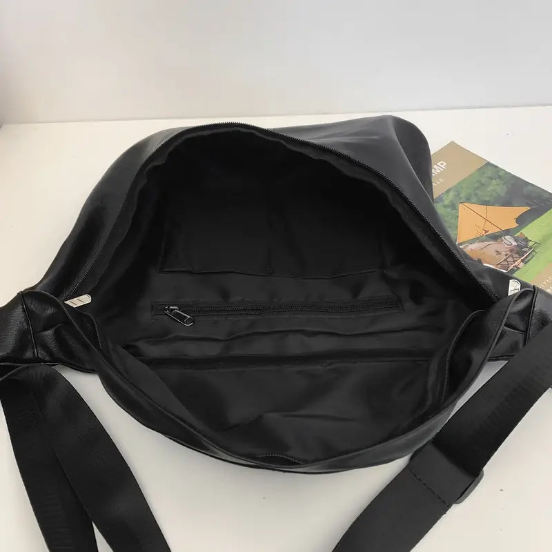 Alaya | Retro Leather Large Crossbody Chest Travel Bag