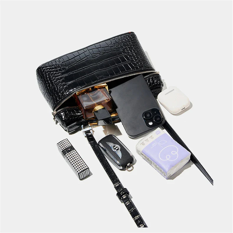 Elisa | Women's Leather Top-Handle Crossbody Sling Handbag