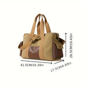 Gunnar | Vintage Canvas Large Travel Crossbody Messenger Tote Bag