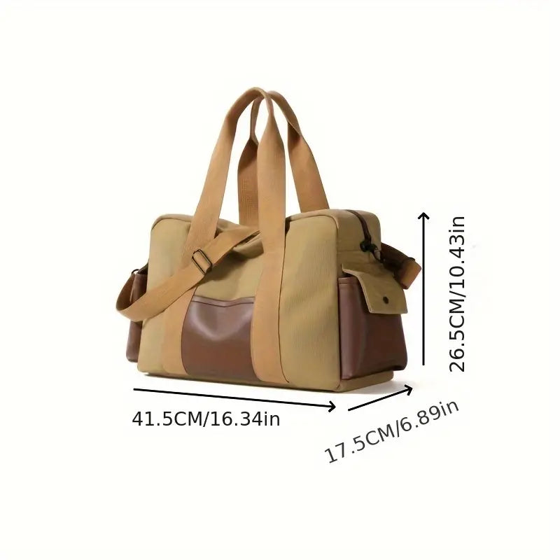 Gunnar | Vintage Canvas Large Travel Crossbody Messenger Tote Bag