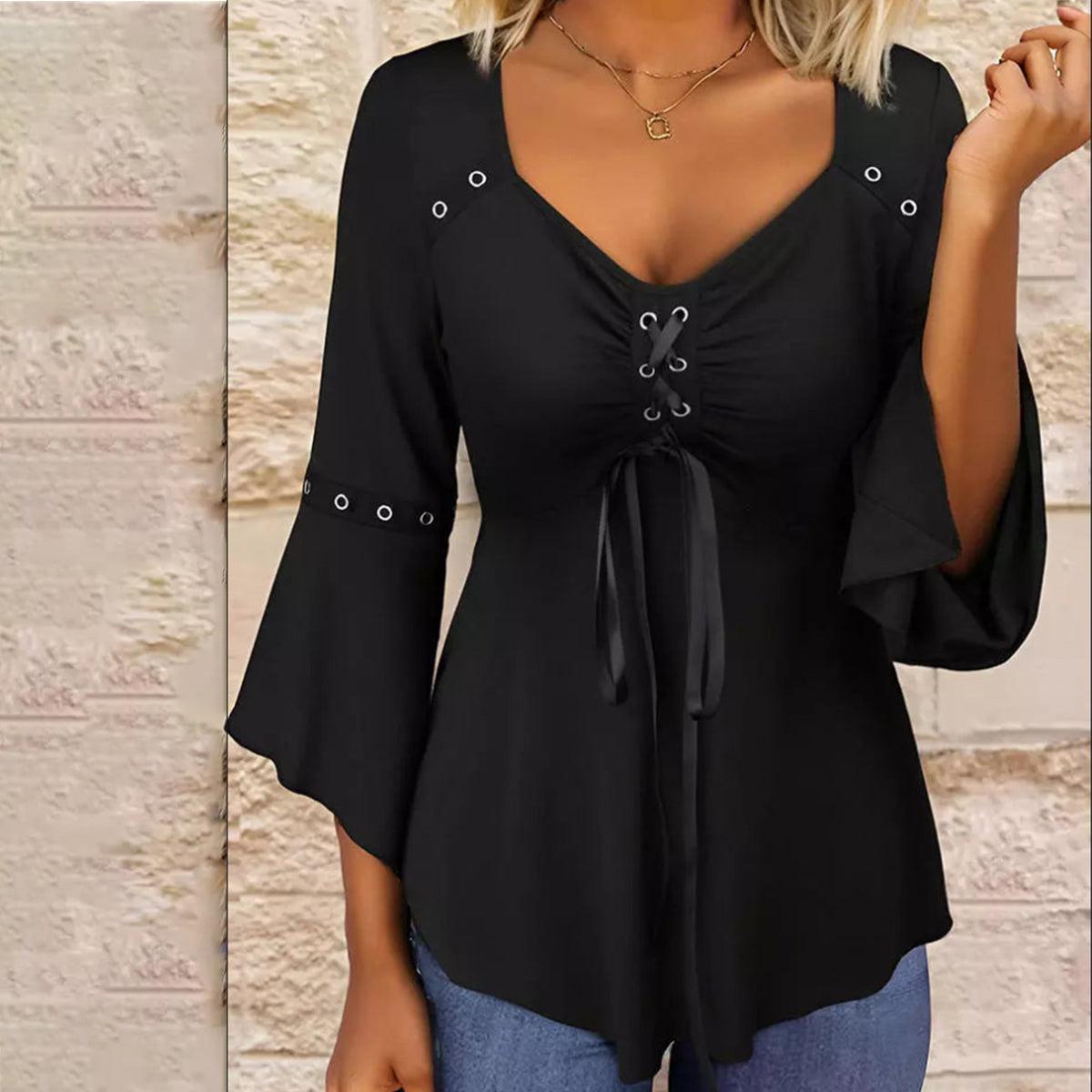Mayla | Elegant V-Neck Blouse
