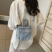 Lisa | Chic Denim Mini Crossbody Sling Handbag