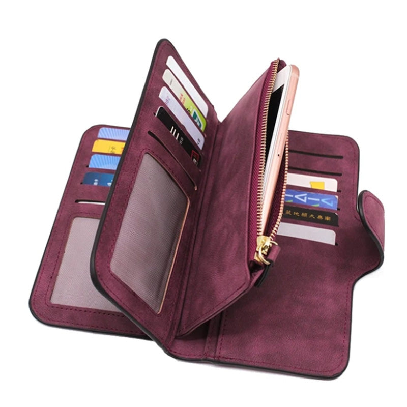 Chic Retro Multi-Slot Wallet for Women