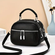 Kaeli | Small Compact Multi-Zip Crossbody Handbag