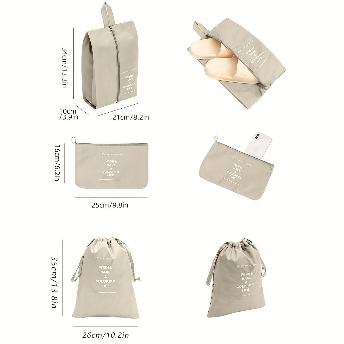 Yasmin | 7-Piece Travel Packing Cubes Set