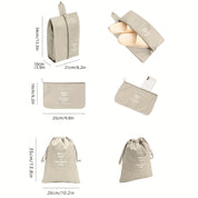 Yasmin | 7-Piece Travel Packing Cubes Set