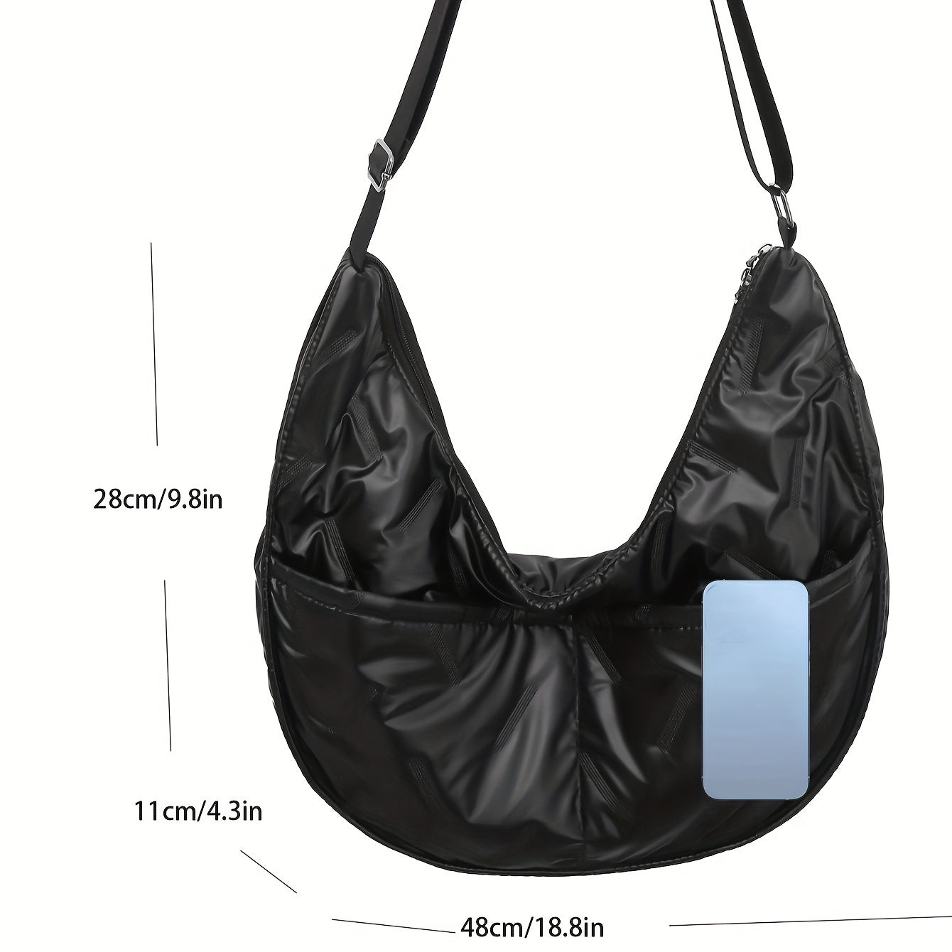 Grey | Cozy Padded Crossbody Bag