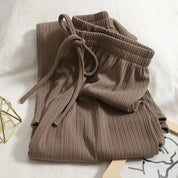 ALLIE | Chic Vertical Stripe Casual Drawstring Pants for Effortless Style - Lizabella Fashion -  -  - ALLIE | Chic Vertical Stripe Casual Drawstring Pants for Effortless Style - Lizabella Fashion - #tag1# - #tag2#