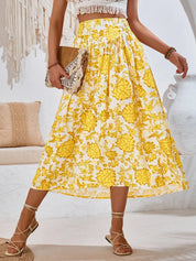 AMALIA -  Floral Print Maxi Skirt Summer - Lizabella Fashion -  -  - AMALIA - Floral Print Maxi Skirt Summer-Lizabella Fashion - #tag1# - #tag2#