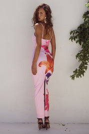 Amber Blossom Bodycon Dress with Floral Design - Lizabella Fashion -  -  - Amber Blossom Bodycon Dress with Floral Design - Lizabella Fashion - #tag1# - #tag2#