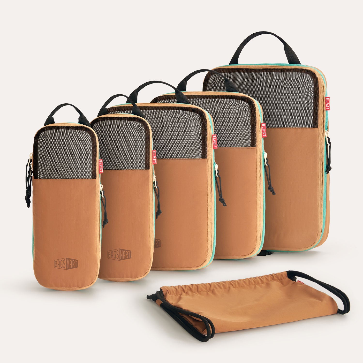 Ultimate 6-Piece Compression Travel Packing Cube Set