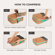 Ultimate 6-Piece Compression Travel Packing Cube Set