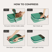Ultimate 6-Piece Compression Travel Packing Cube Set
