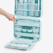 Zora Clear Hanging Toiletry Organizer for Space-Saving Convenience