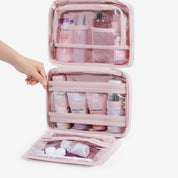 Zora Clear Hanging Toiletry Organizer for Space-Saving Convenience
