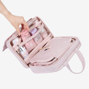 Zora Clear Hanging Toiletry Organizer for Space-Saving Convenience