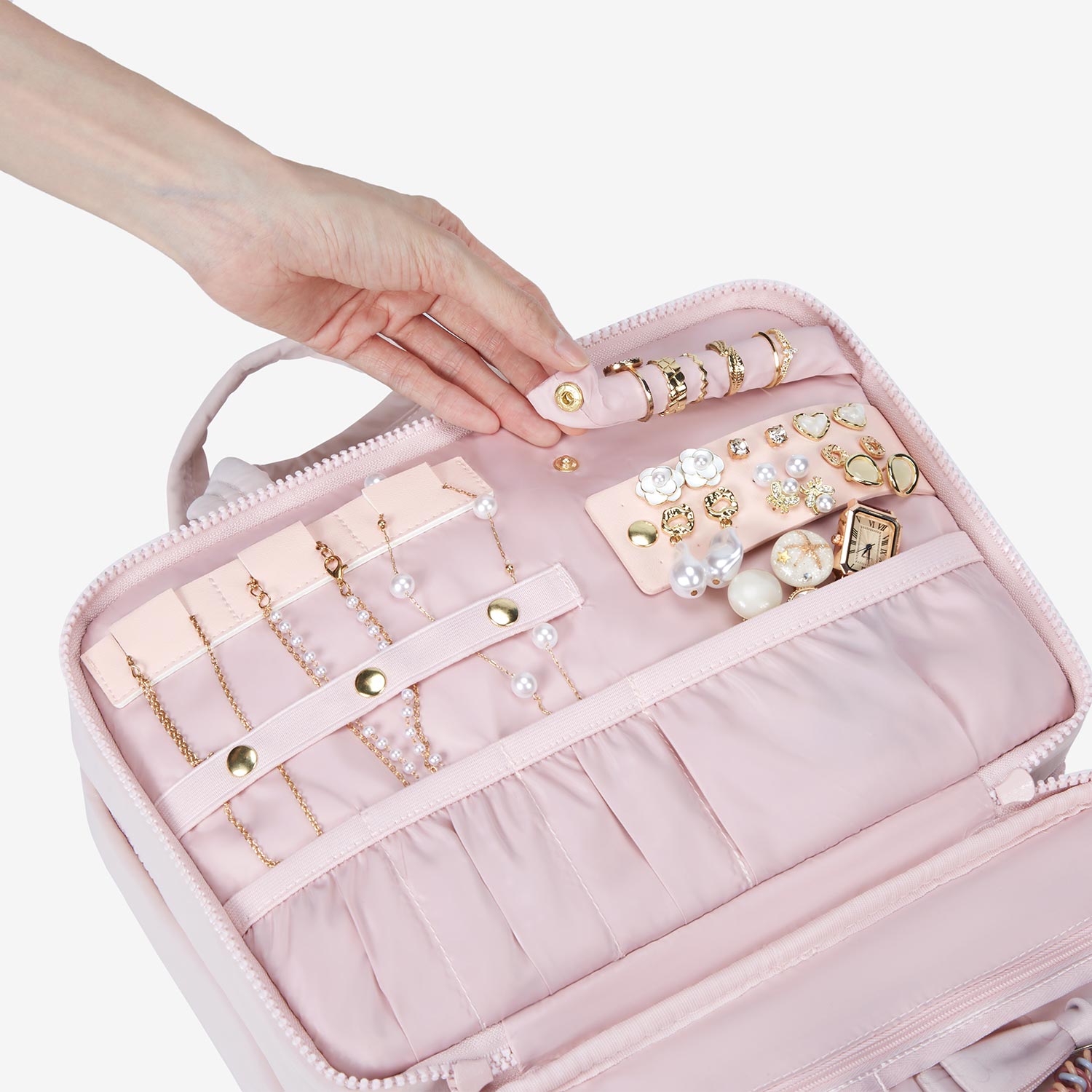 Zora Clear Hanging Toiletry Organizer for Space-Saving Convenience