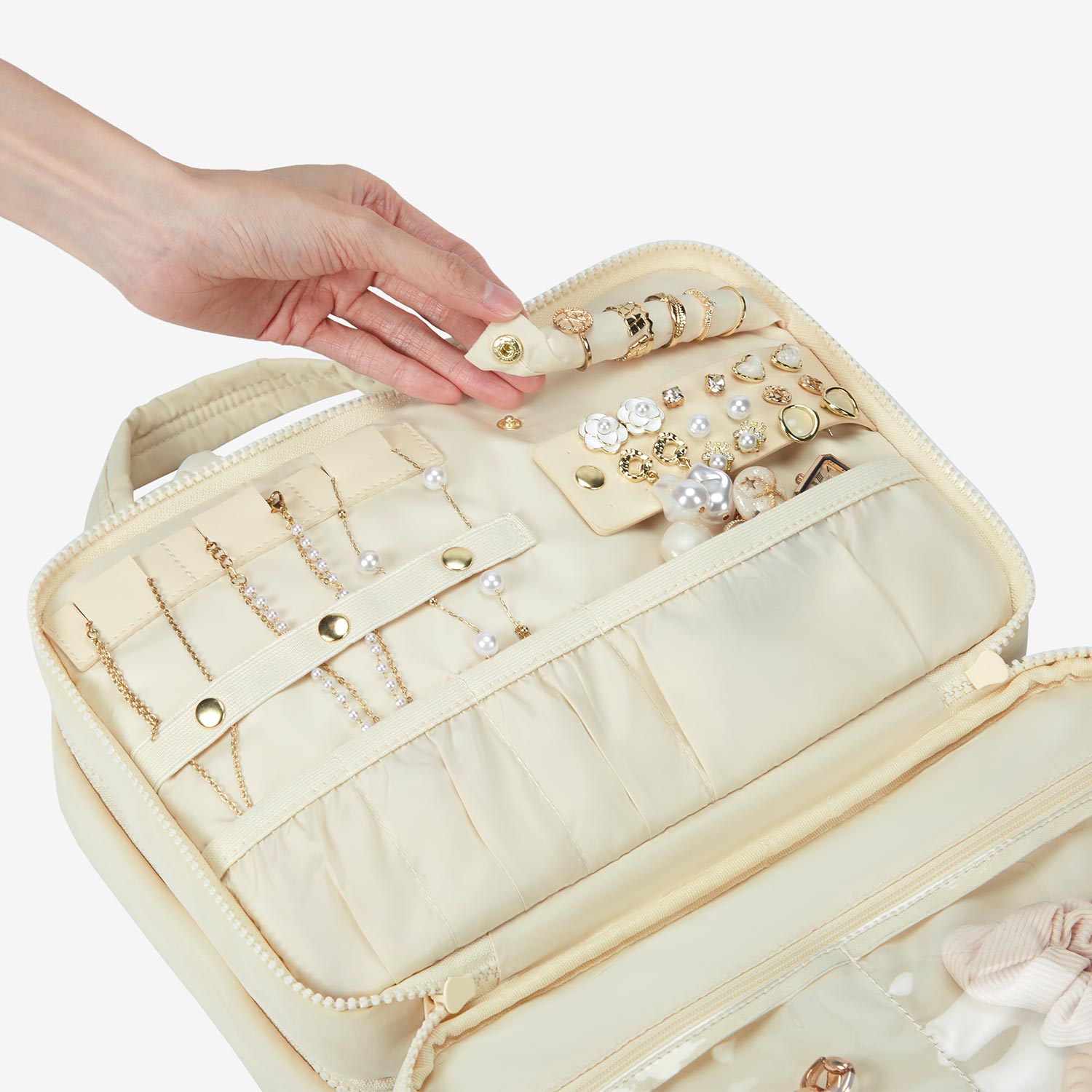 Zora Clear Hanging Toiletry Organizer for Space-Saving Convenience