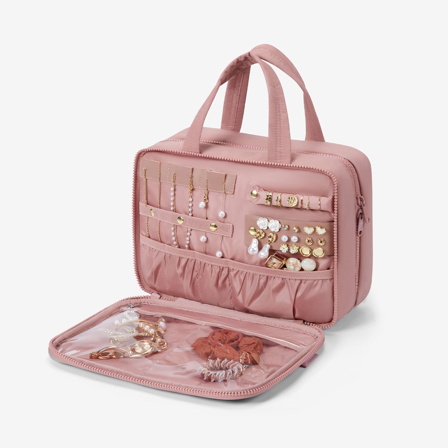 Zora Clear Hanging Toiletry Organizer for Space-Saving Convenience