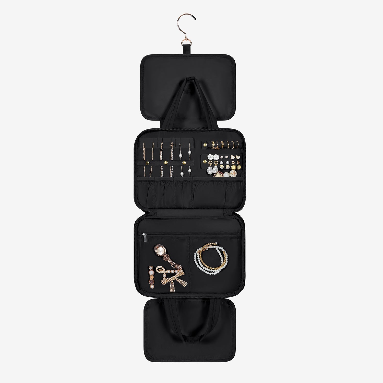 Zora Clear Hanging Toiletry Organizer for Space-Saving Convenience