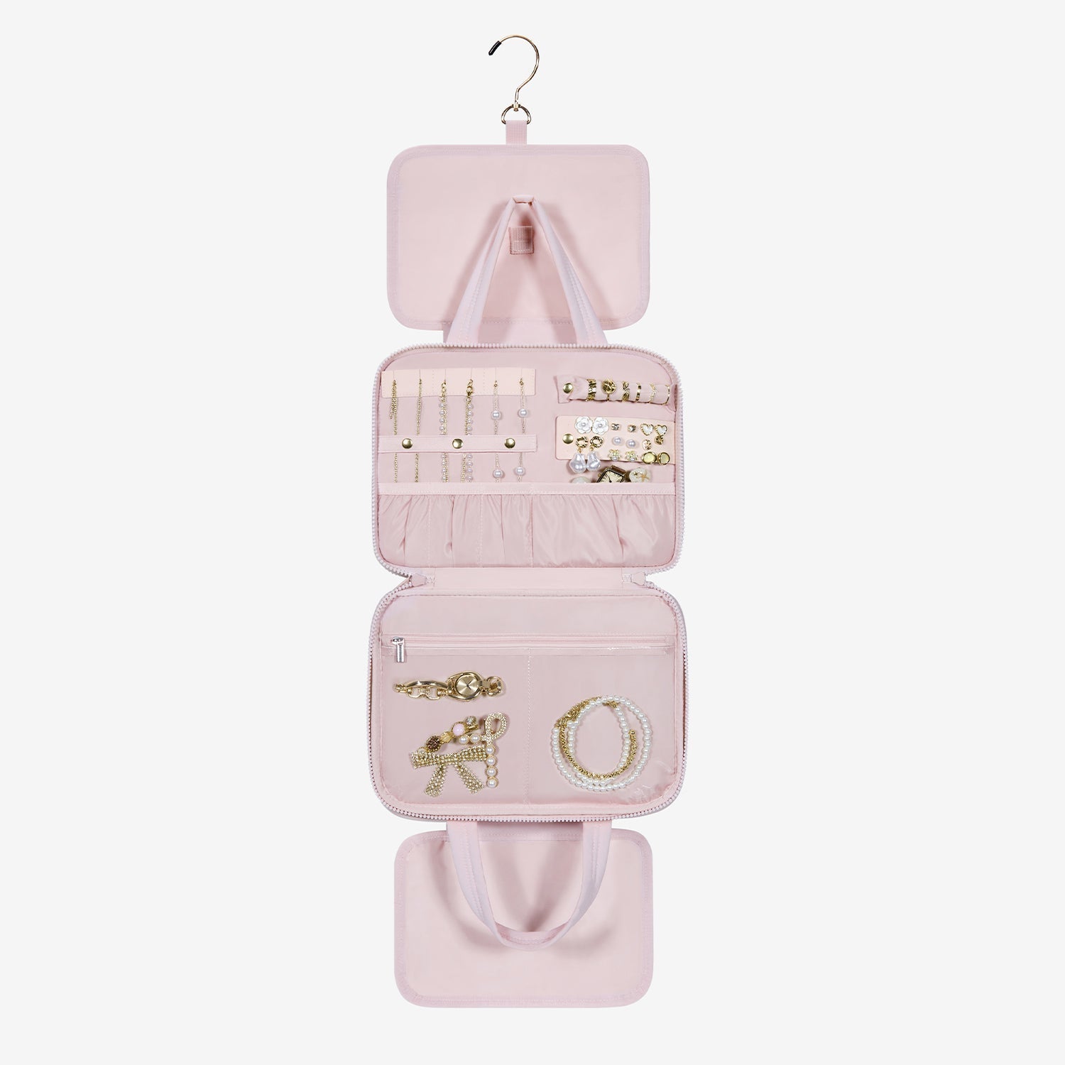 Zora Clear Hanging Toiletry Organizer for Space-Saving Convenience