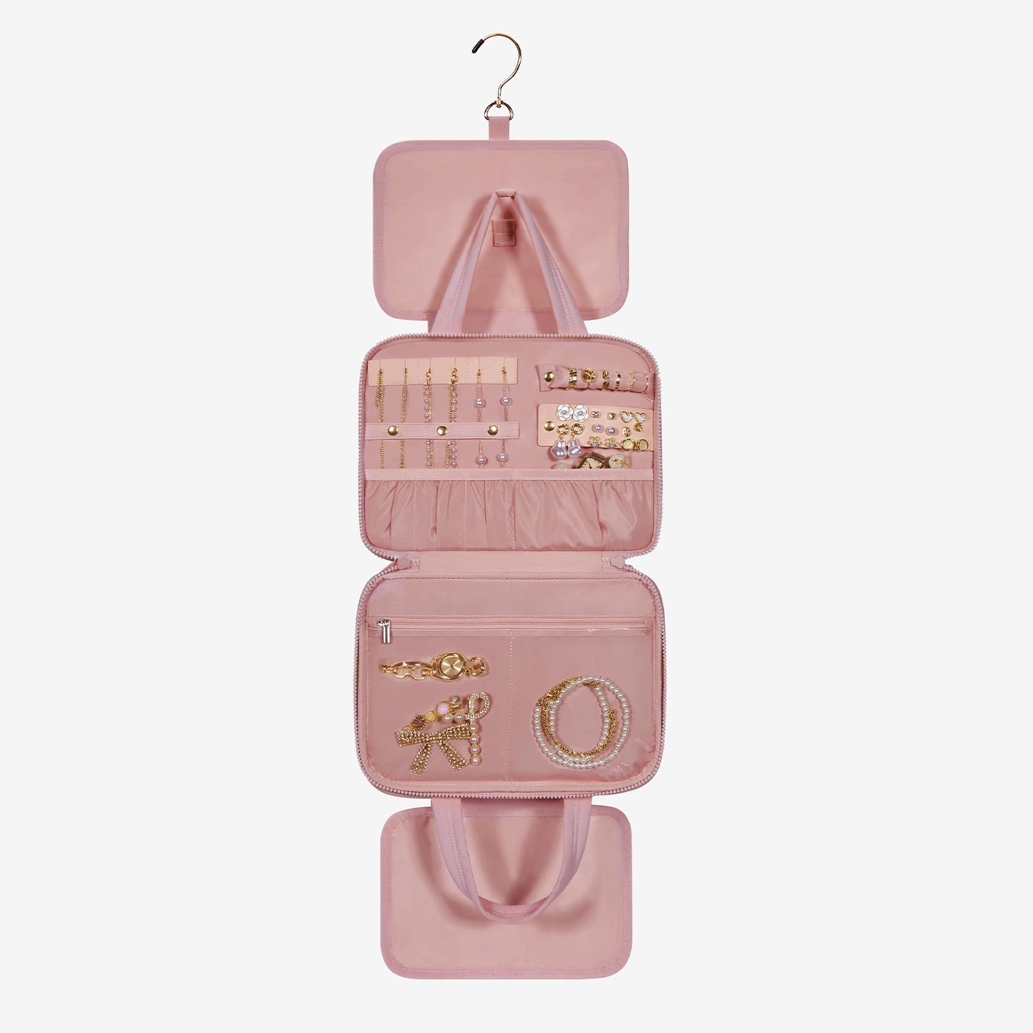 Zora Clear Hanging Toiletry Organizer for Space-Saving Convenience