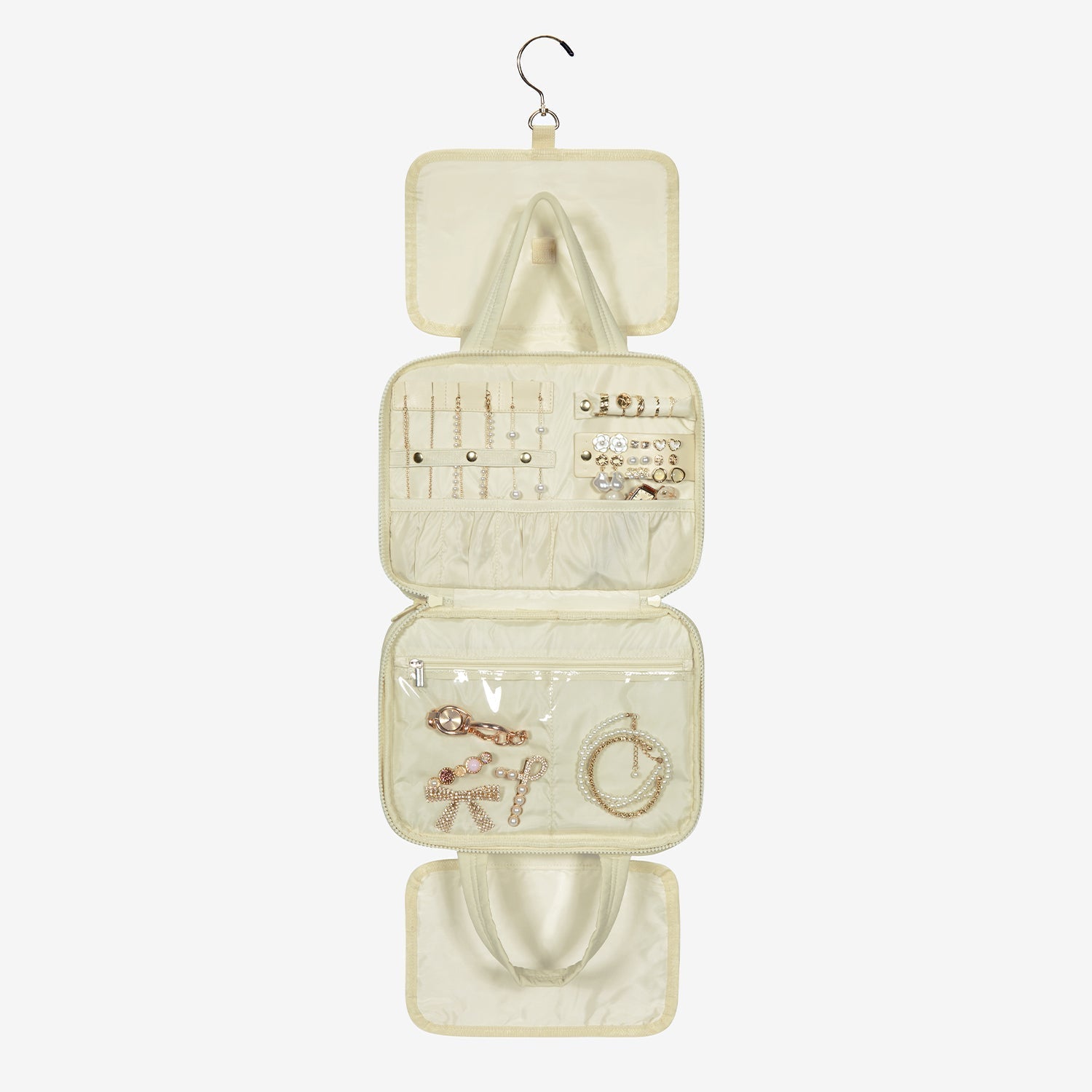 Zora Clear Hanging Toiletry Organizer for Space-Saving Convenience