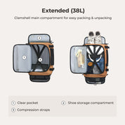 Ultimate 28L-38L Expandable Mesh Travel Backpack for Adventurers