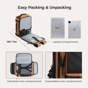 Ultimate 28L-38L Expandable Mesh Travel Backpack for Adventurers