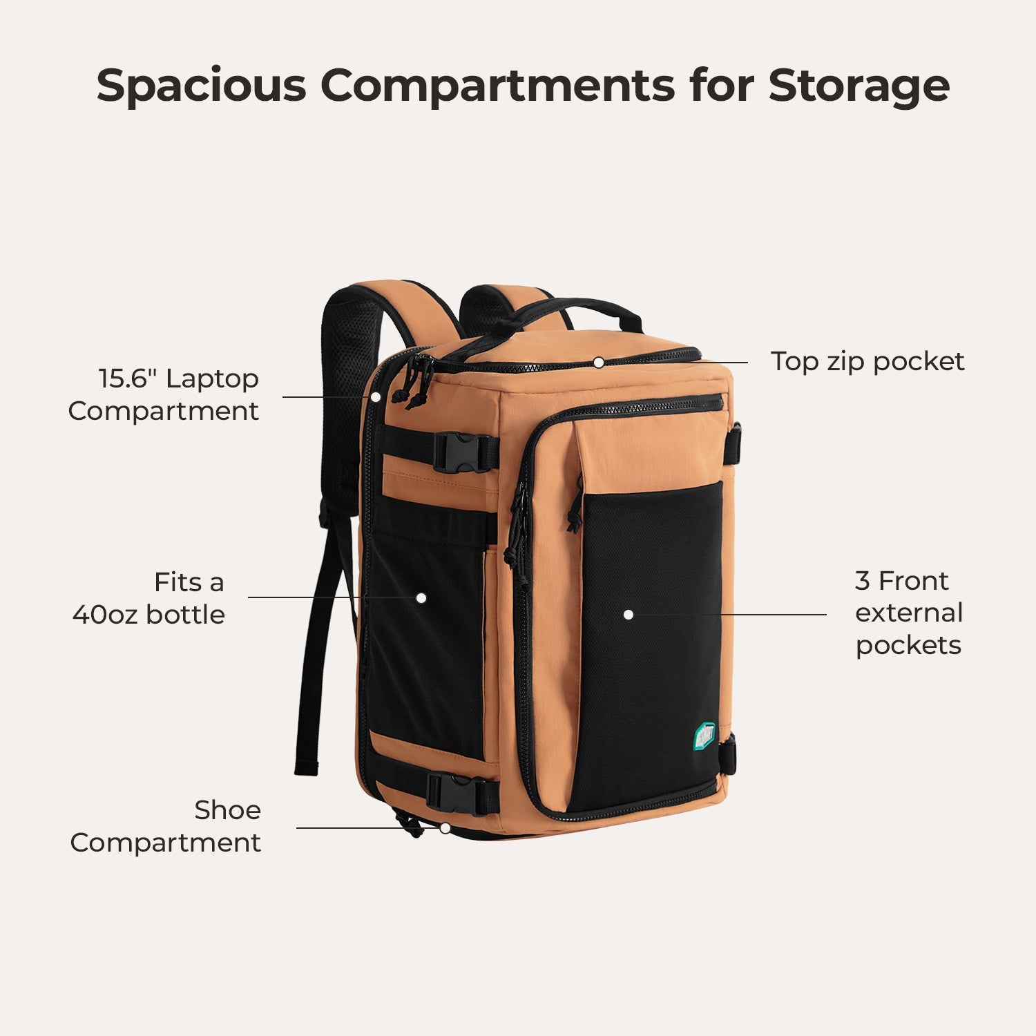 Ultimate 28L-38L Expandable Mesh Travel Backpack for Adventurers