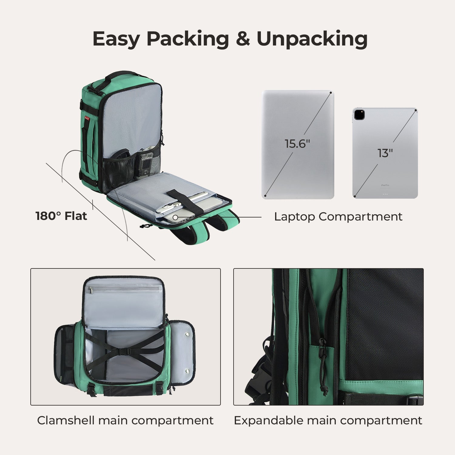Ultimate 28L-38L Expandable Mesh Travel Backpack for Adventurers