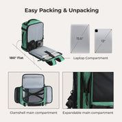 Ultimate 28L-38L Expandable Mesh Travel Backpack for Adventurers